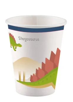 Kubeczki jednorazowe dla dzieci SZCZĘŚLIWY DINOZAUR (8szt.)
