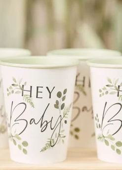 Kubeczki na baby shower BOTANICAL (8szt.)