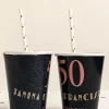 Kubeczki na rocznicę ślubu KIEDYŚ I DZIŚ personalizowane (8szt.)
