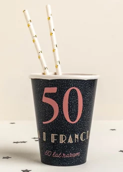 Kubeczki na rocznicę ślubu KIEDYŚ I DZIŚ personalizowane (8szt.)
