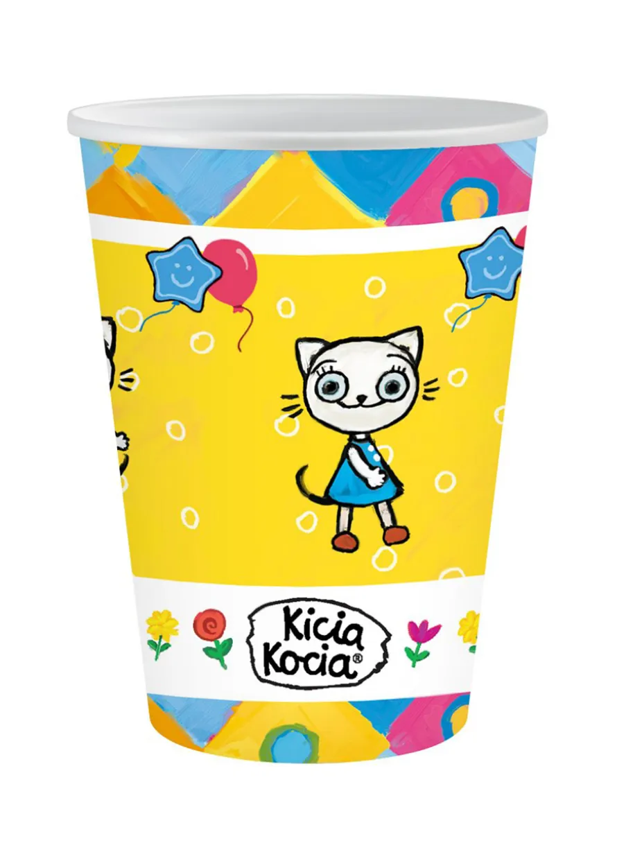 Kubeczki papierowe KICIA KOCIA (6szt.)