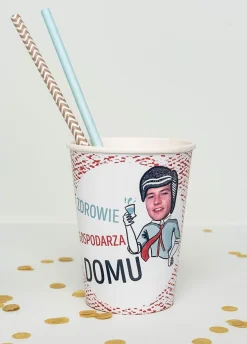 Kubeczki papierowe personalizowane PRL (8szt.)