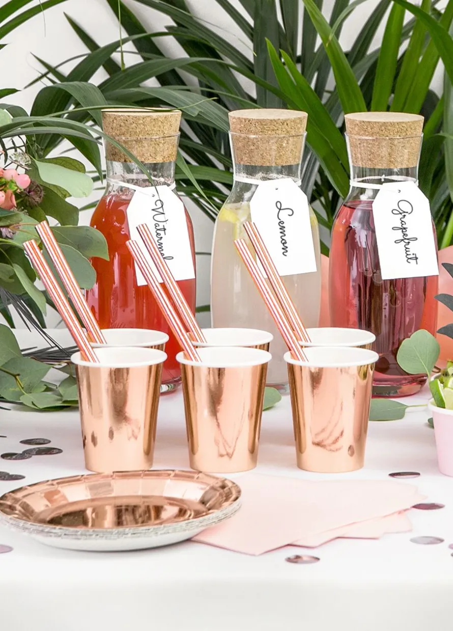 Kubeczki papierowe ROSE GOLD