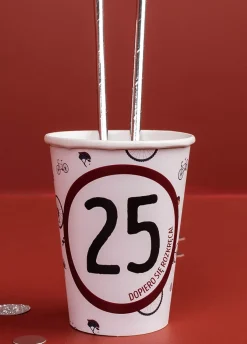 Kubeczki personalizowane na urodziny rowerzysty ROWEROWO (8szt.)