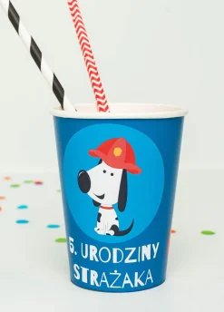 Kubeczki personalizowane STRAŻAK (8szt.)