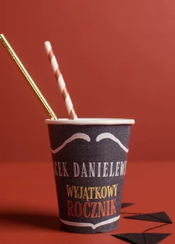 Kubeczki urodzinowe personalizowane whisky JACK (8szt.)