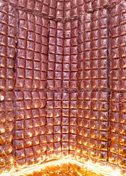 Kurtyna złota dekoracja ścienna rose gold (72x143 cm)
