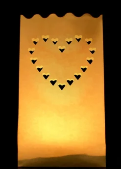 Lampion na świecę SERDUSZKA (10szt.)