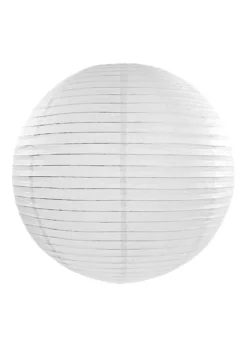 Lampion papierowy BIAŁY (35cm)