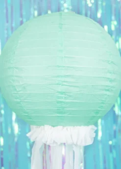 Lampion papierowy TIFFANY BLUE (35cm)