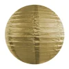 Lampion papierowy ZŁOTY (25cm)
