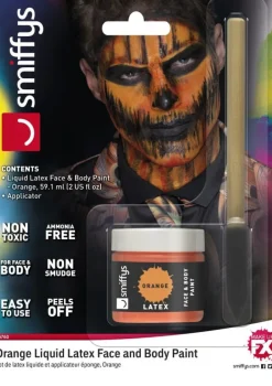 Lateks do charakteryzacji na Halloween POMARAŃCZOWY 59ml