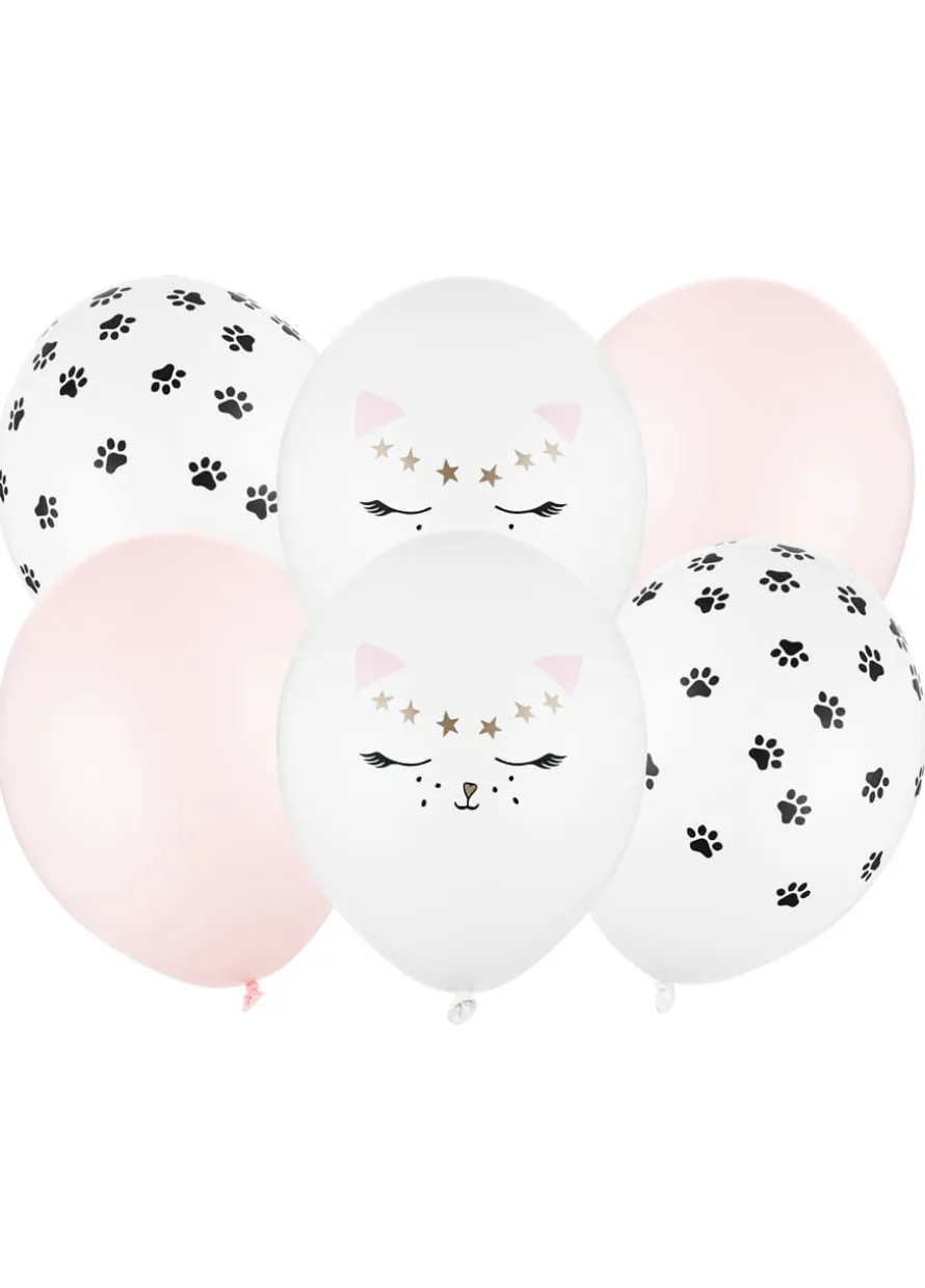 Lateksowe balony KOTEK 30cm (6szt.)
