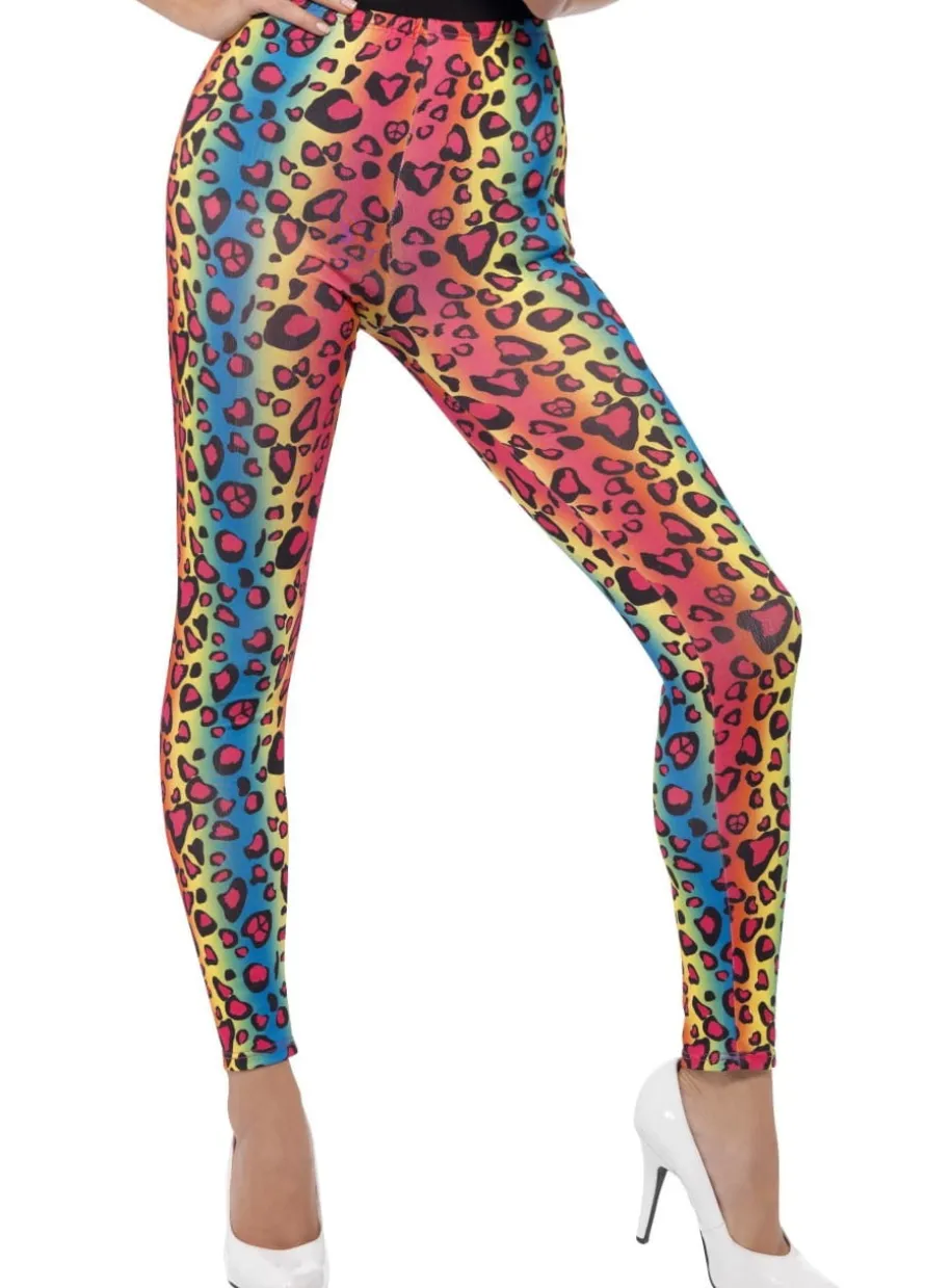 Leginsy LEOPARD neon