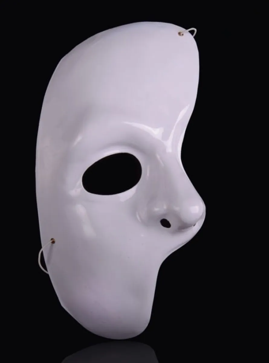 Maska karnawałowa męska PHANTOM biała