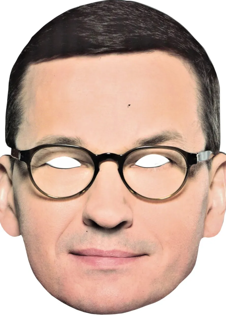 Maska polityk tekturowa MATEUSZ MORAWIECKI