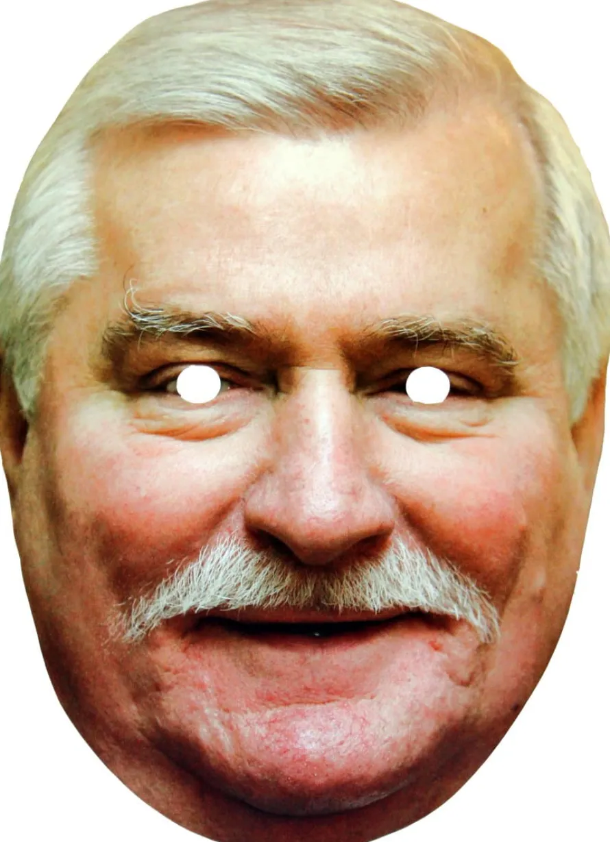 Maska tekturowa LECH WAŁĘSA