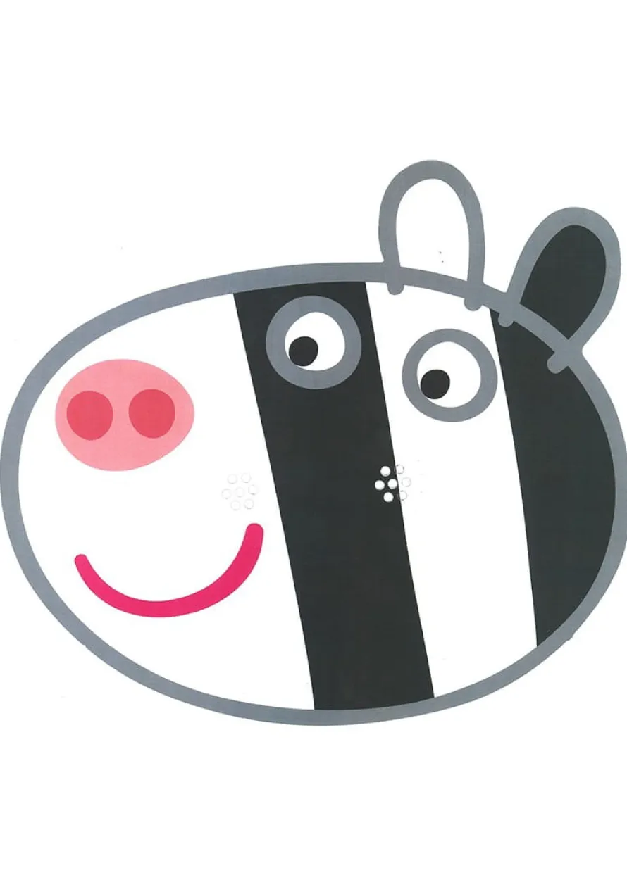 Maska tekturowa ZEBRA ZOE Świnka Peppa