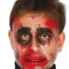 Maska transparentna ZAKRWAWIONY MĘŻCZYZNA halloweenowa maska
