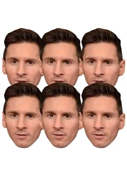 Maski znanych ludzi MESSI (6szt)