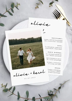 Menu na wesele ZE ZDJĘCIEM