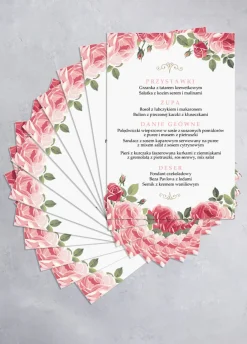 Menu weselne BUKIET RÓŻ