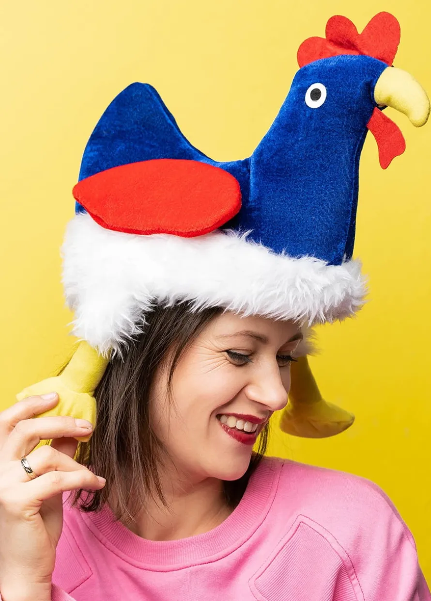 Śmieszna czapka KURA przebranie na Animal Party