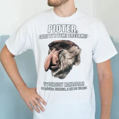 Śmieszna koszulka męska JANUSZ PIOTER