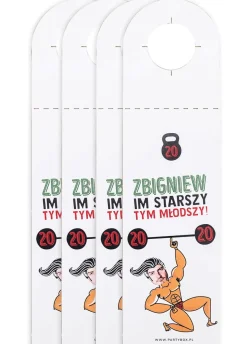 Śmieszne zawieszki na wódkę SIŁACZ (4szt.)