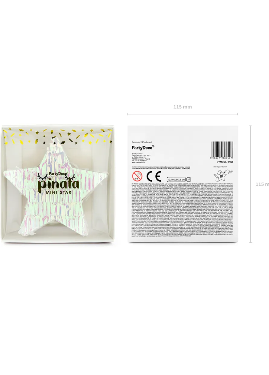 Mini piniata GWIAZDA 10,5x9,5x3,5cm