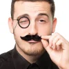 Monokl i sztuczne wąsy zestaw LATA 20.