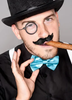 Monokl i sztuczne wąsy zestaw LATA 20.