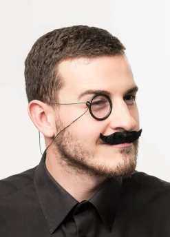 Monokl i sztuczne wąsy zestaw LATA 20.
