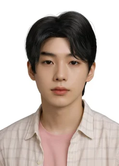 Męska peruka K-POP czarna