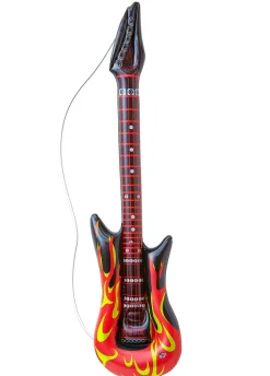 Nadmuchiwana GITARA dodatek do stroju gitarzysty lata 80