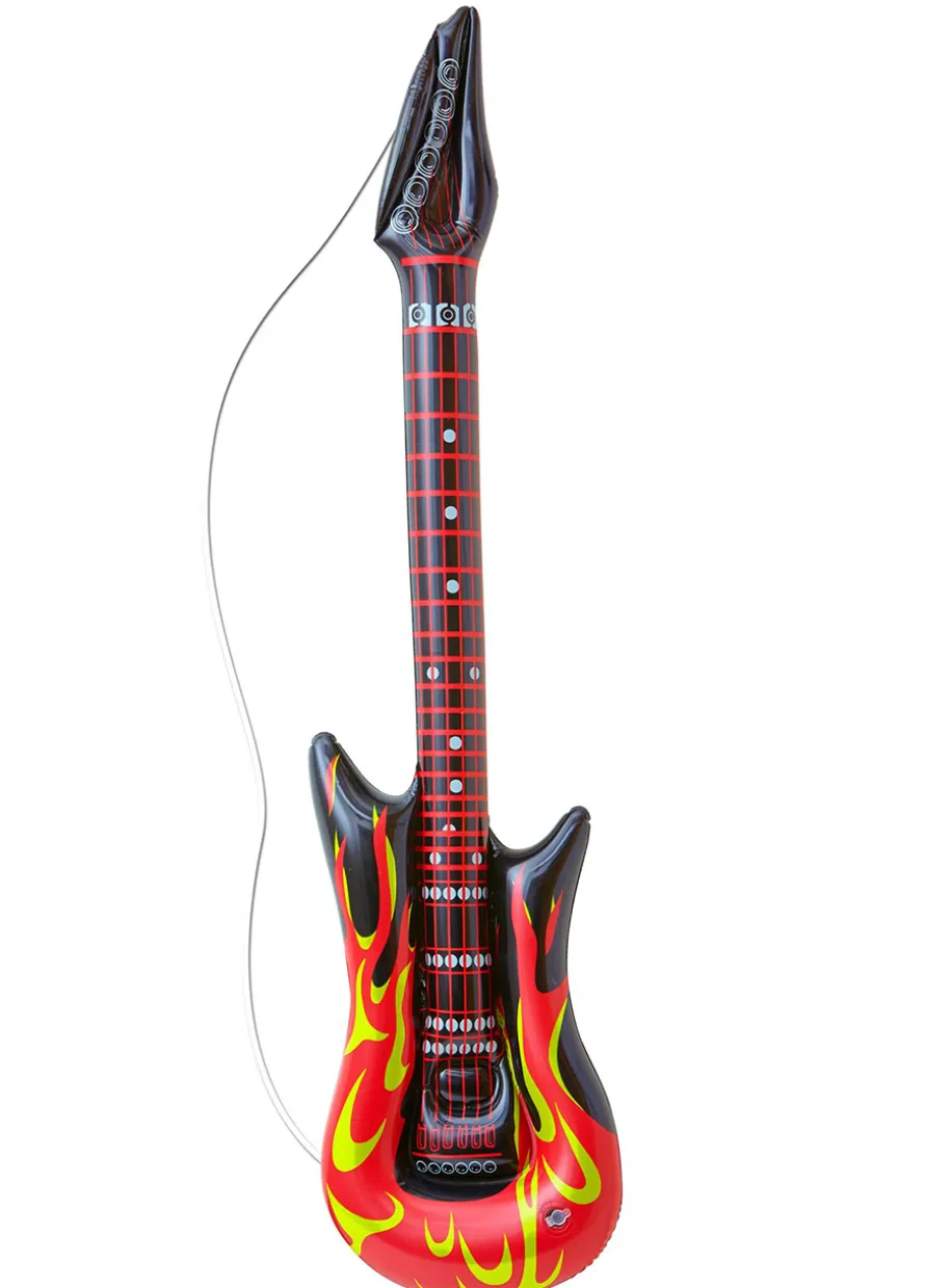 Nadmuchiwana GITARA dodatek do stroju gitarzysty lata 80