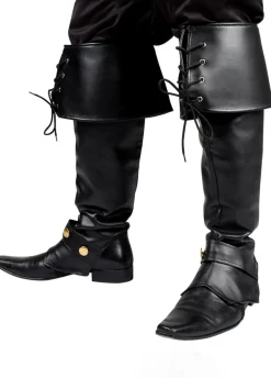 Nakładki na buty czarne wiązane BUTY PIRATA