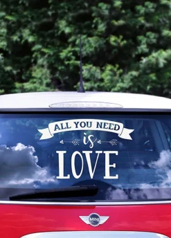 Naklejka na samochód ALL YOU NEED IS LOVE