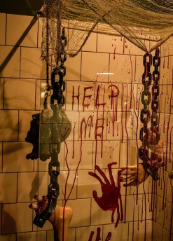 Naklejki żelowe ZAKRWAWIONE DŁONIE ozdoby halloween