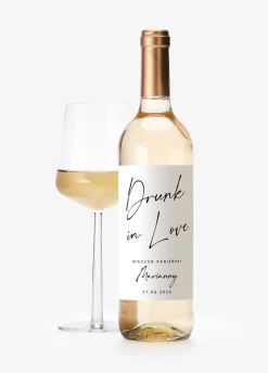 Naklejki na alkohol na wieczór panieński DRUNK IN LOVE
