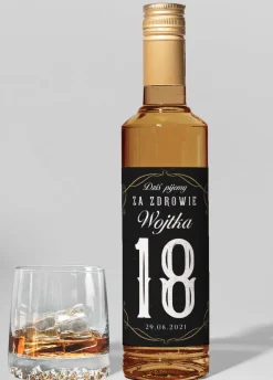 Naklejki na butelki 18 urodziny DLA CHŁOPAKA