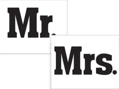 Naklejki na buty MR & MRS (2szt.)