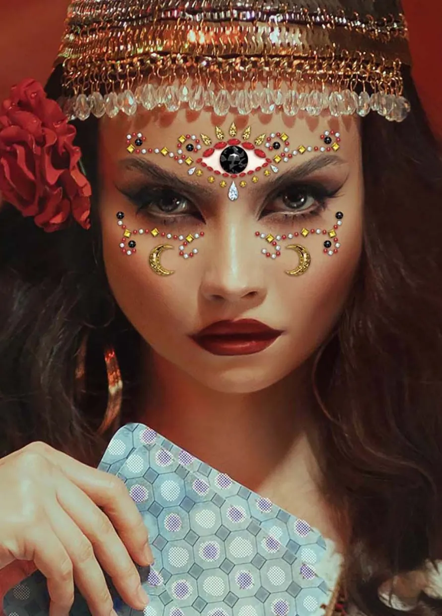 Naklejki na twarz BOLLYWOOD
