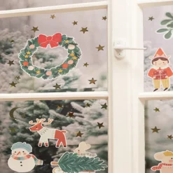 Naklejki świąteczne na okno MERRY CHRISTMAS