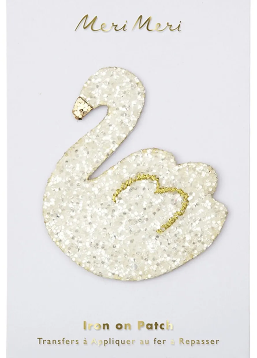 Naprasowanka brokatowa LOVELY SWAN