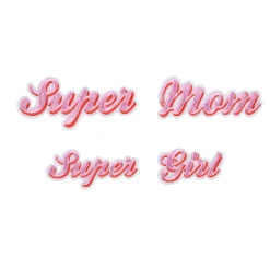 Naprasowanka na ubrania dla mamy i córki SUPER MOM