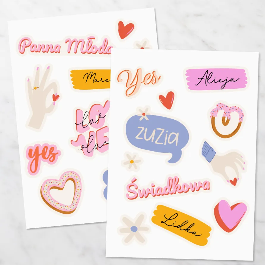 Naprasowanki personalizowane na ubrania WIECZÓR PANIEŃSKI