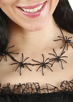 Naszyjnik na Halloween PAJĄKI dodatek do stroju czarownicy