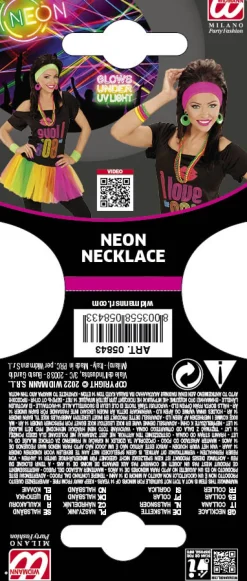 Naszyjnik z korali NEON kicz party