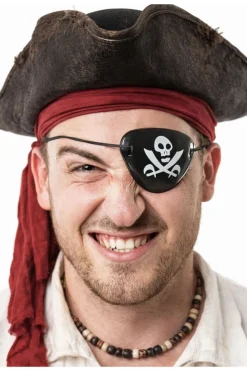 Opaska na oko PIRATA z czachą